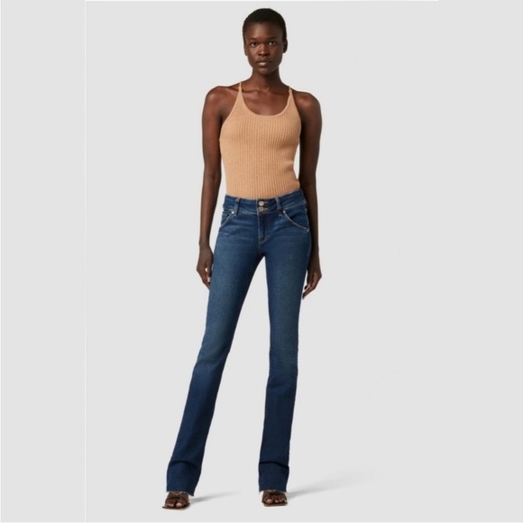 Hudson Beth Majesty Bootcut Jeans Dark Wash Size 24 Retro Western Rodeo Boho - Picture 1 of 15